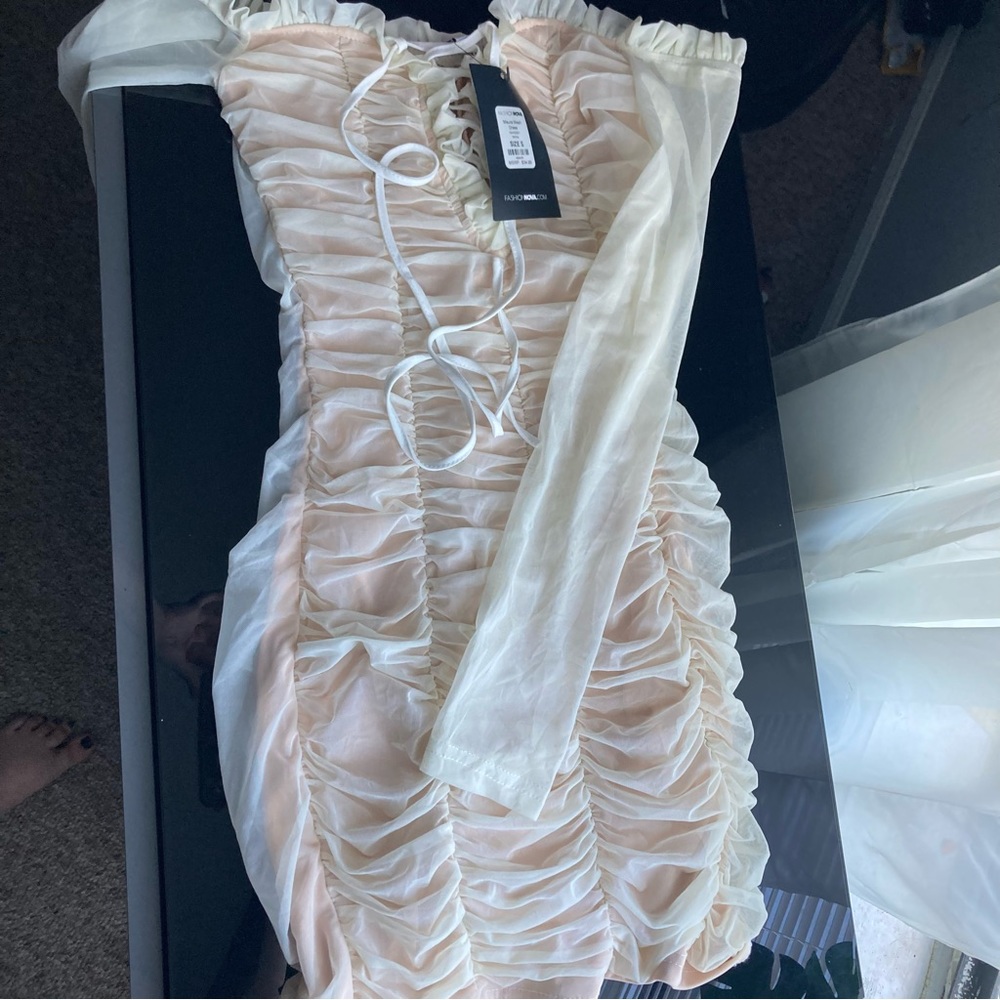 Fashion Nova Maura mesh dress Size Small NEW with TAGS